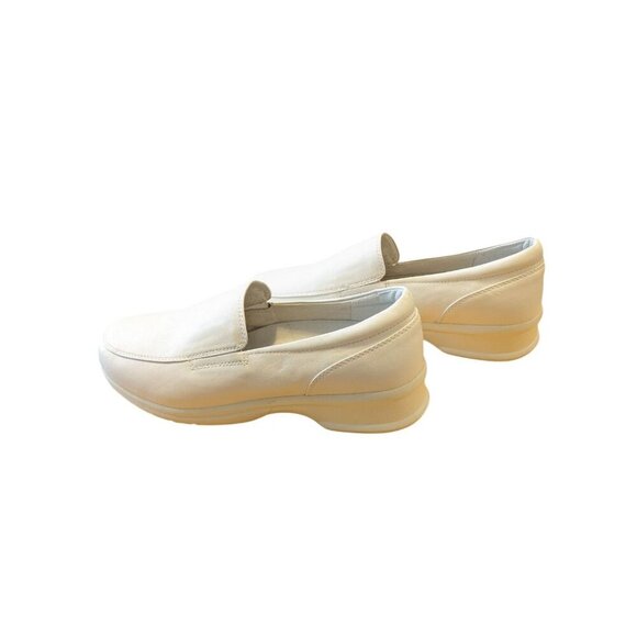 Propet Ortho WPRX13 Womens 10 Nursing Temple Shoe Loafers Slip On White Leather - Picture 3 of 7